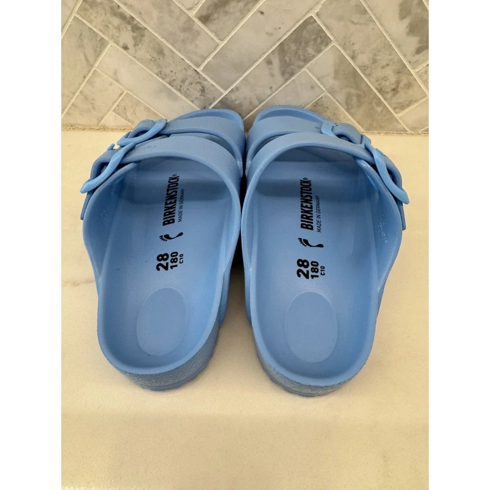 Birkenstock Arizona EVA Sandals Kids Youth Size 10‎ 28 Sky Blue Slip On Slides